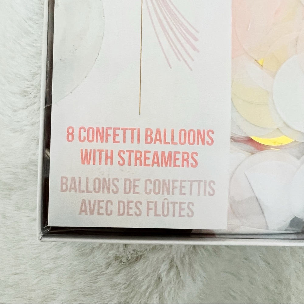 Meri Meri 8 Confetti Balloons with Streamers Set - Picture 3 of 4